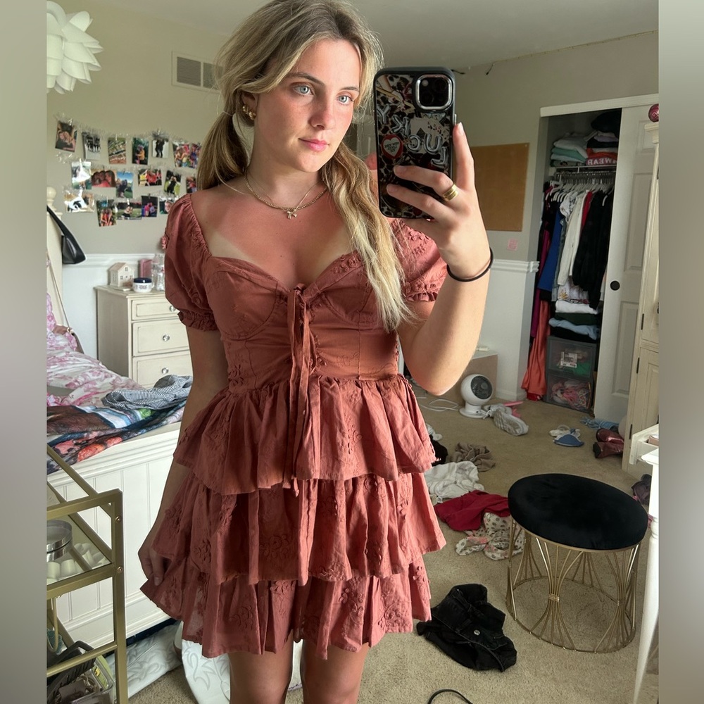 ADORABLE Ruffle Dress Pink
